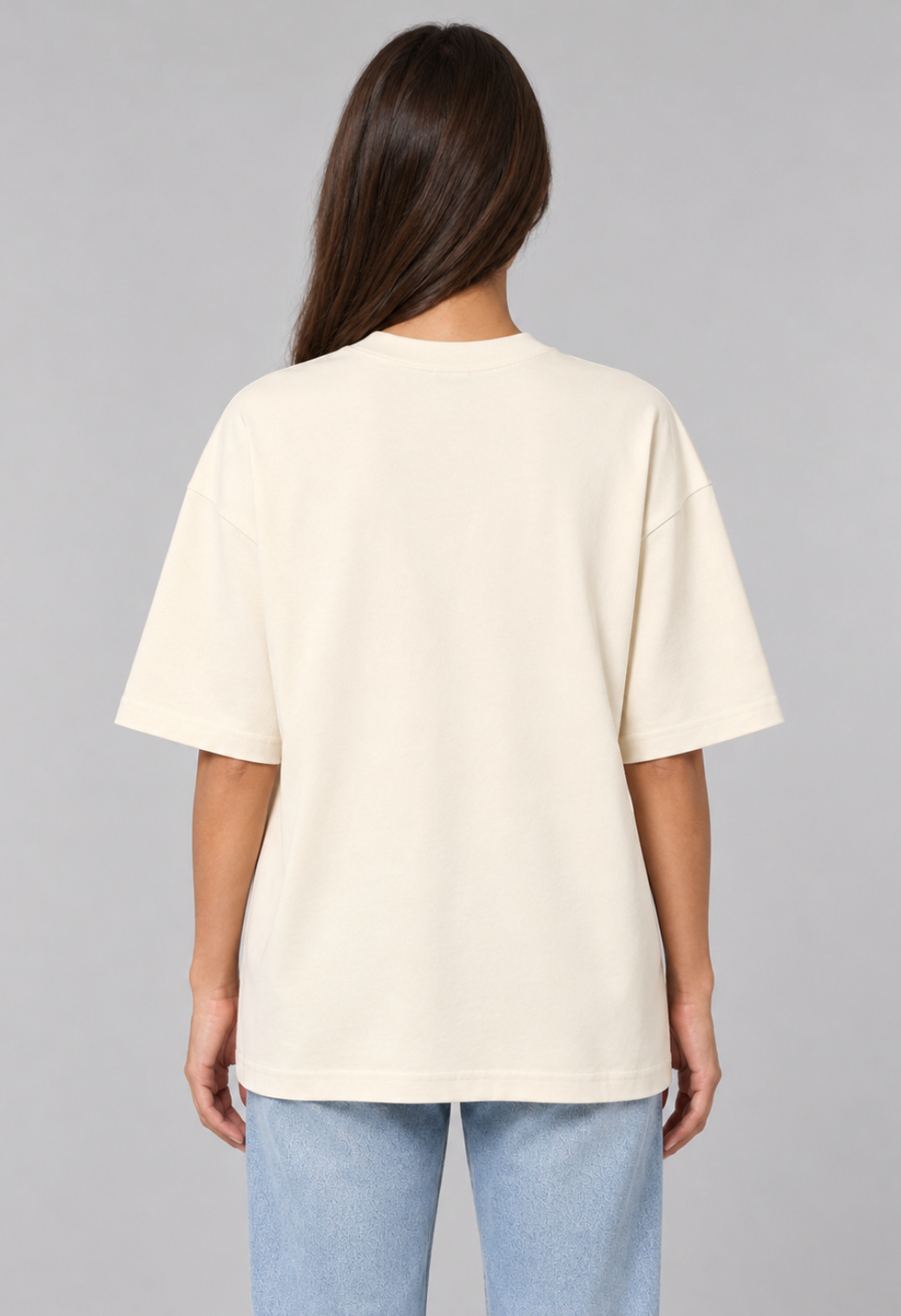 Tricou Oversized Premium Crem Dama