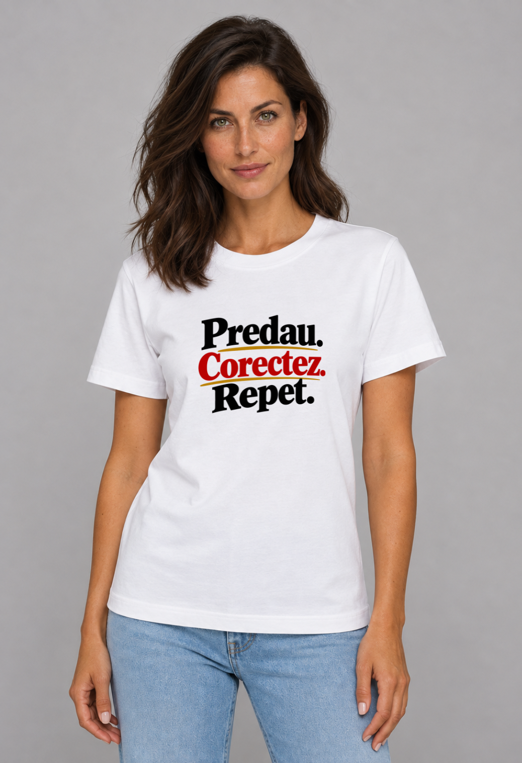Tricou Basic Dama Predau. Corectez. Repet.