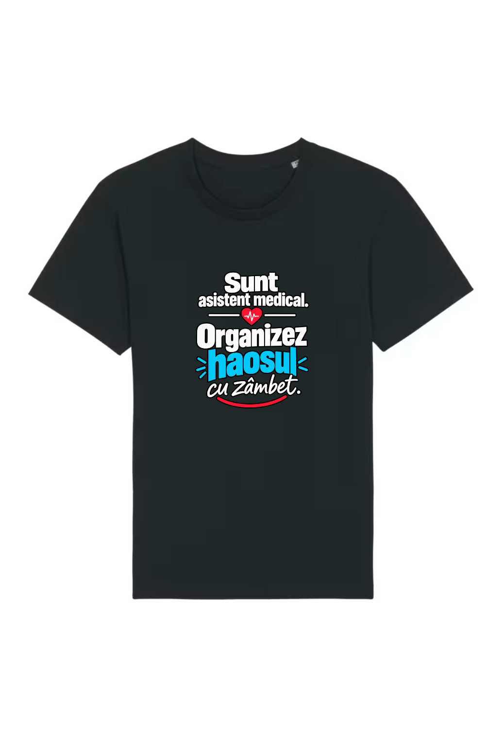 Tricou Basic Barbat Organizez haosul cu zambet