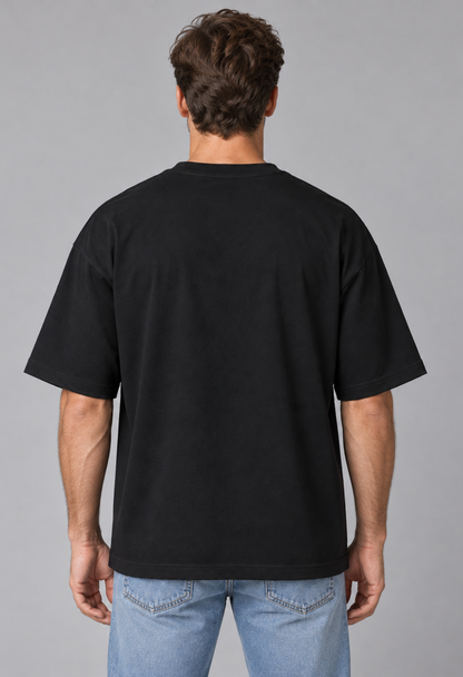 Tricou Oversized Premium Negru Barbat