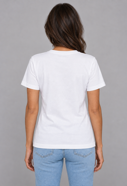 Tricou Basic Alb Dama