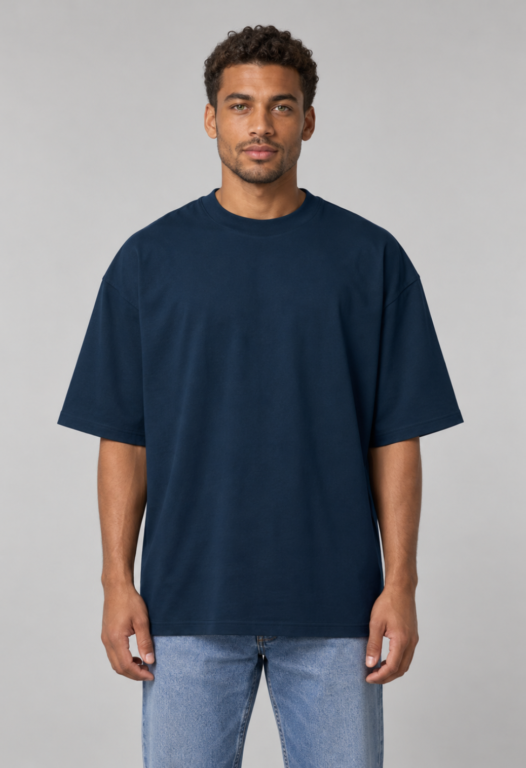 Tricou Oversized Premium Bleumarin Barbat