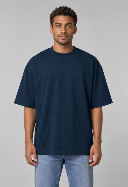 Tricou Oversized Premium Bleumarin Barbat