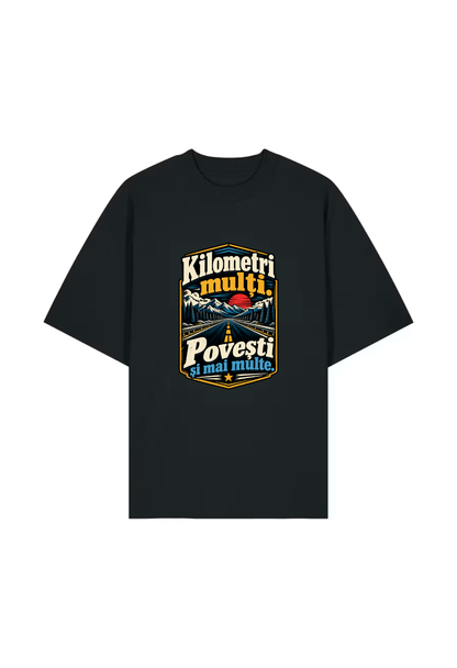 Tricou Oversized Premium Kilometri multi