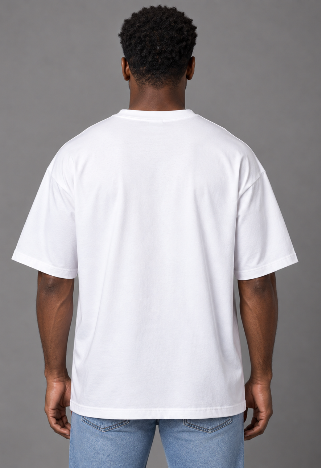 Tricou Oversized Premium Alb Barbat