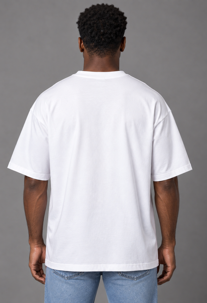 Tricou Oversized Premium Alb Barbat