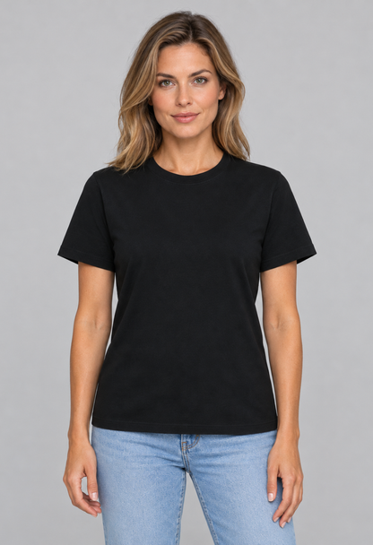 Tricou Basic Negru Dama