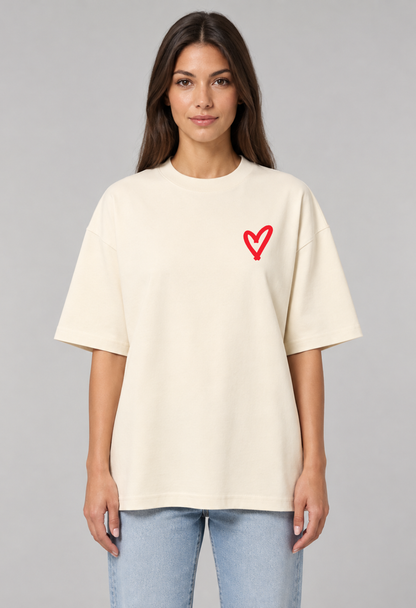 Tricou Oversized Premium Dama Love is weird