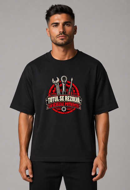 Tricou Oversized Premium Barbati Totul se rezolva