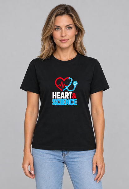 Tricou Basic Dama Heart & Science