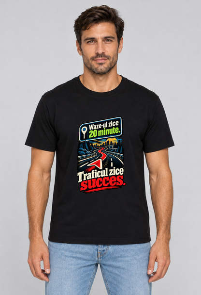 Tricou Basic Barbat Waze-ul zice