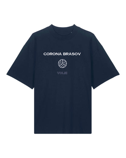 Tricou Oversized Premium Volei Navy Corona Brașov