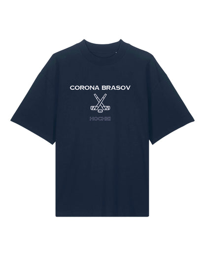 Tricou Oversized Premium Hockey Navy Corona Brașov