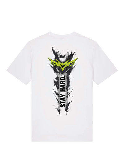 Tricou NervCore Stay Hard Alb