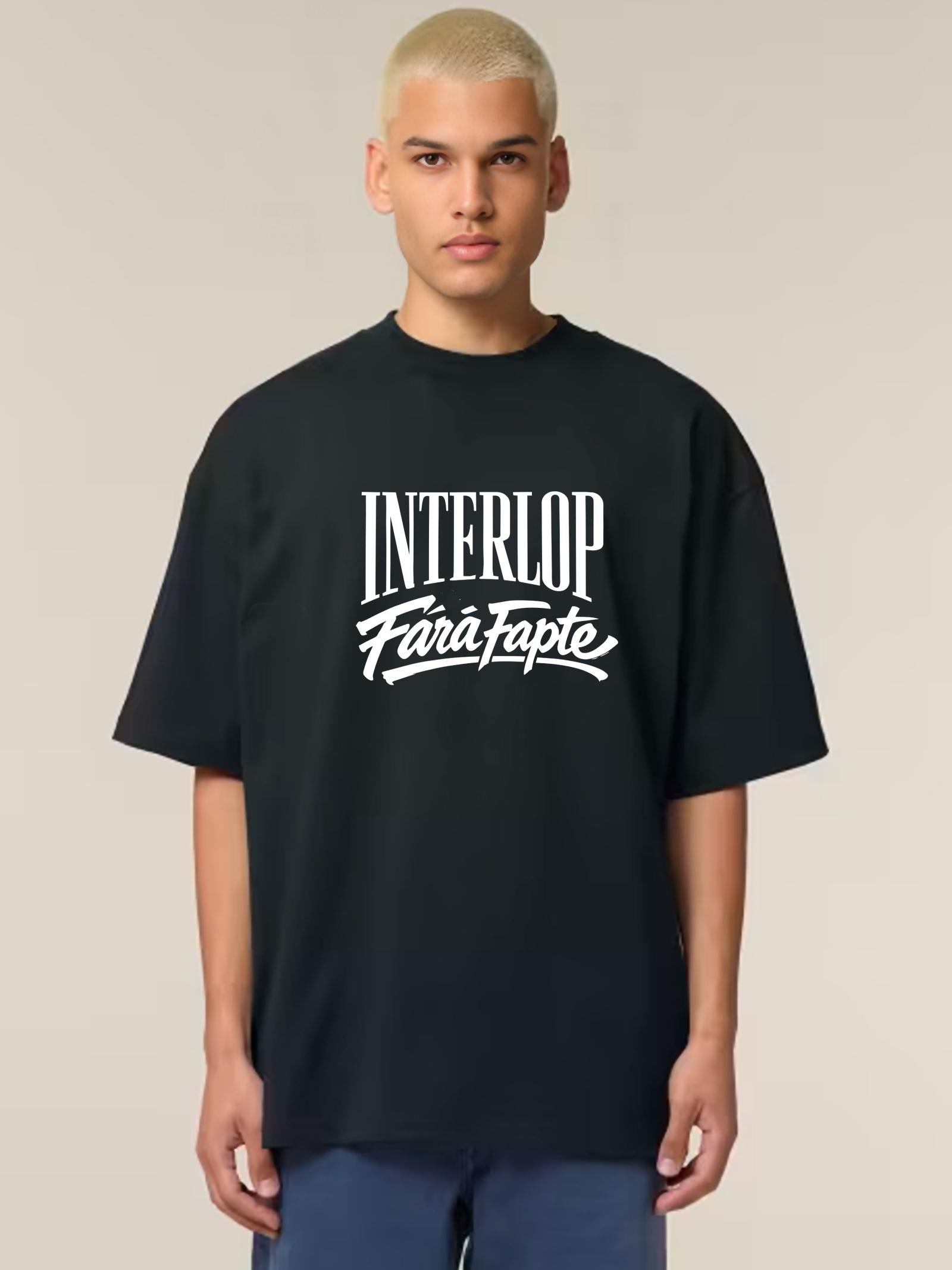 Tricou Oversized Premium Unisex Interlop fără fapte