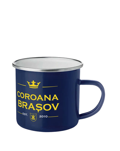 Cană Emailată Corona Brașov Est. 2010